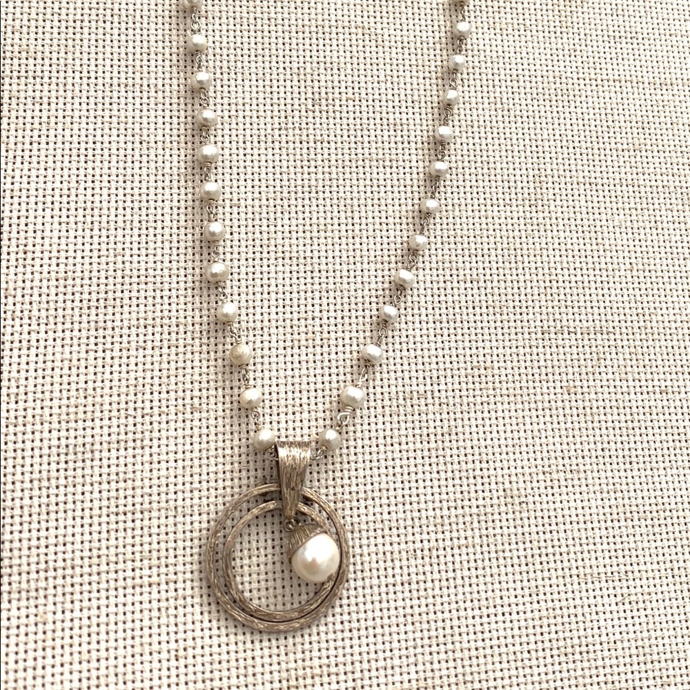 Pearl Sterling Silver Necklace